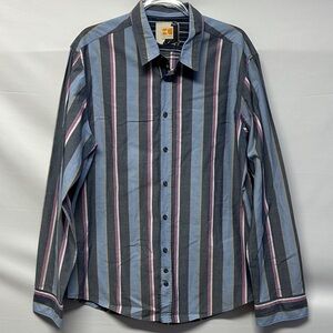 Hugo Boss Orange Men’s Striped Button Down Shirt